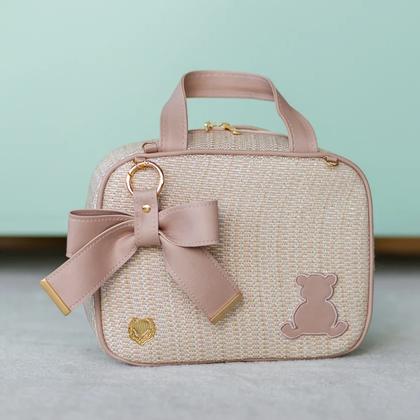 Frasqueira Termica Tweed Rose + LAÇO LUXO