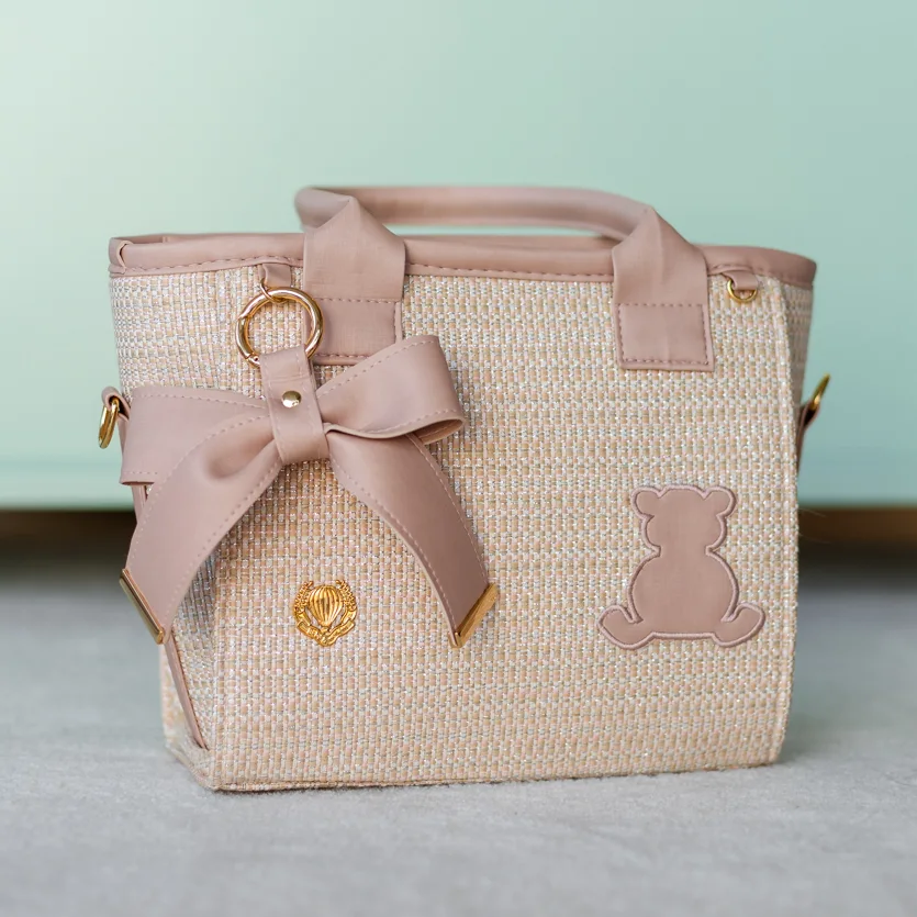 Bolsa Maternidade Candy Mini Tweed Rose + LAÇO LUXO